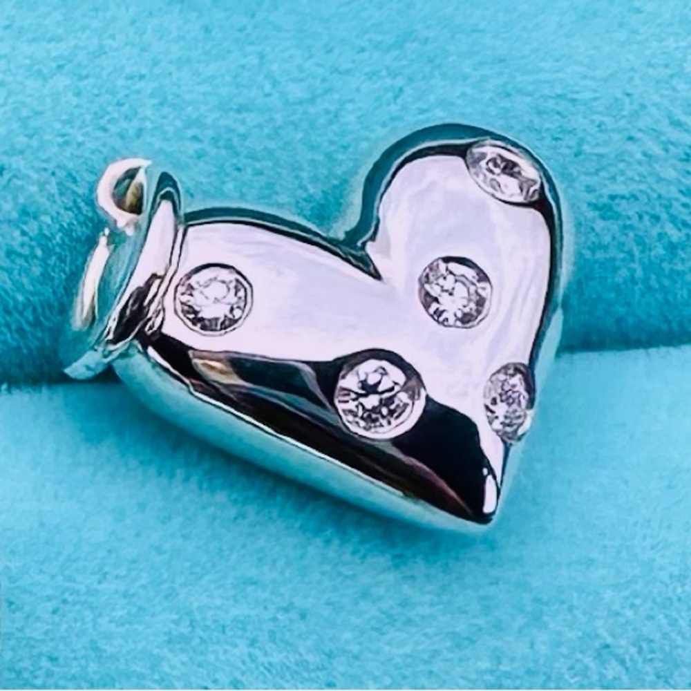 NEW Tiffany & Co Diamond Etoile Charm in Sterling Silver